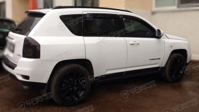 Дефлекторы окон (ветровики) Jeep Compass 2013"EuroStandard" (Джип Компас) Кобра Тюнинг